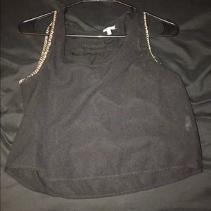Charlotte Russe Bow Back Crop Top